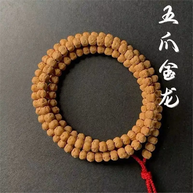 Three-Day Red Basalt Pattern Buddha's Hand Small Diamond Bodhi Seed 108 Bead Bracelet Short-Stemmed Men's and Women's Bracelet N