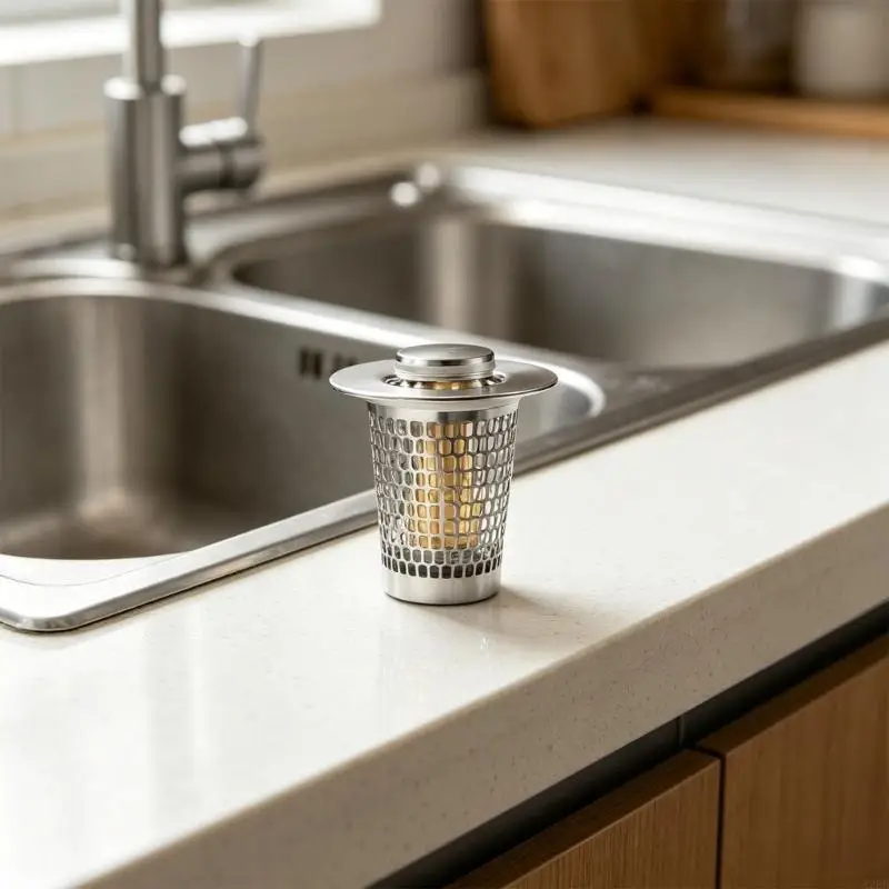 Strong Steel Sink Strainer Popup Drain Cover Suitable for Home Use A2BB