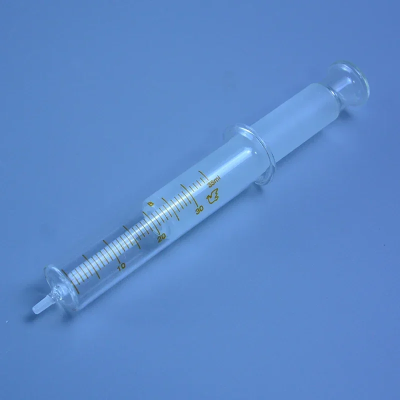 Glass Syringes Glass Sample Extractor Lab Glassware Glass Injector 1ml/5ml/10ml/20ml/30ml/50ml/100ml