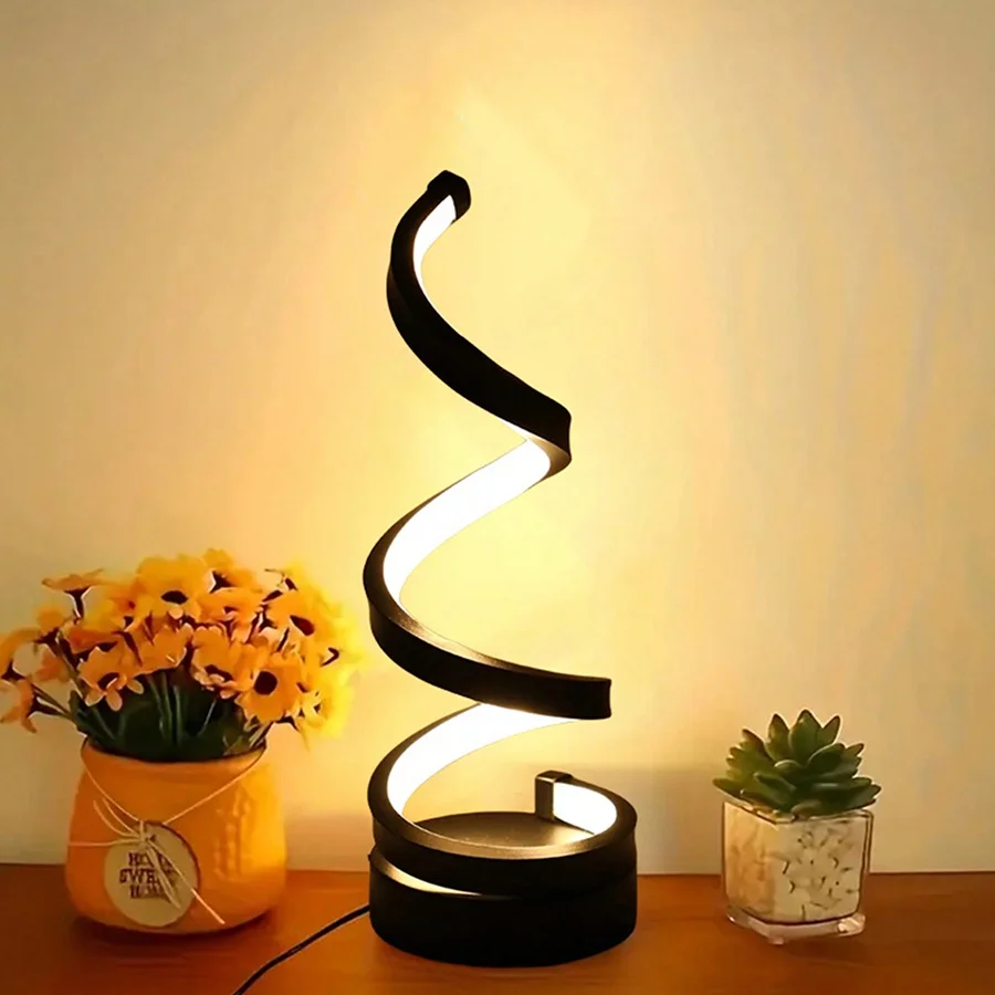 1PC Modern Simple Table Lamp Bedroom Bedside Desk Creative Art Decorative Table Lamp