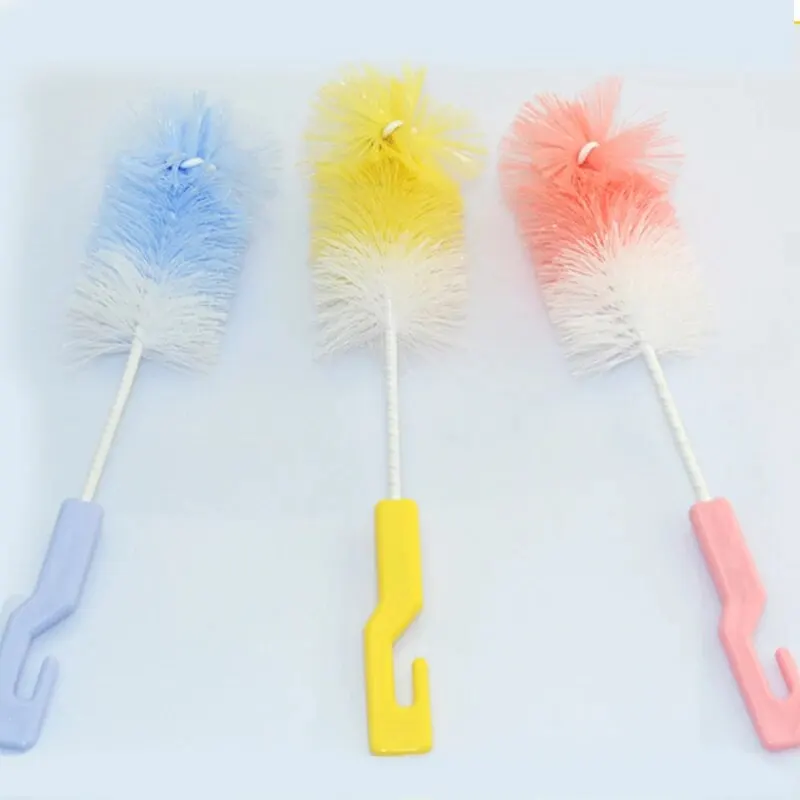 Anpei Baby Specific Nylon Pacifier Newborn Rotating Washing Bottle Cleaning Brush Two Piece Set view 3