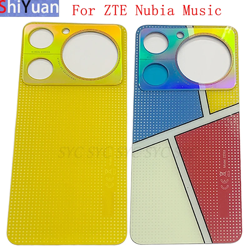 

Battery Cover Rear Door Housing Case For ZTE Nubia Music Back Cover with Adhesive Sticker Logo Replacement Parts