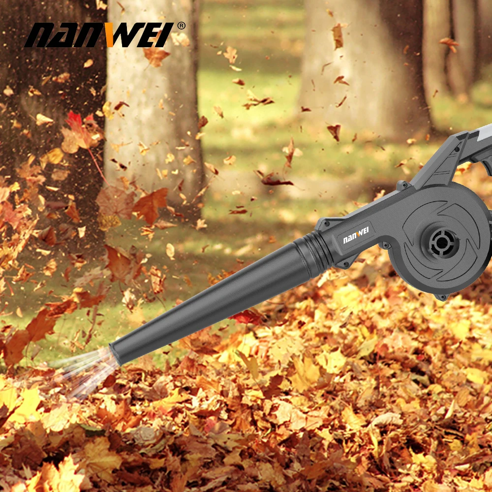 Picture 6: Cordless 500CFM 130MPH Electric Leaf Blower 3 Speed Electric Cordless Leaf Blower Battery Powered Blowers for Lawn