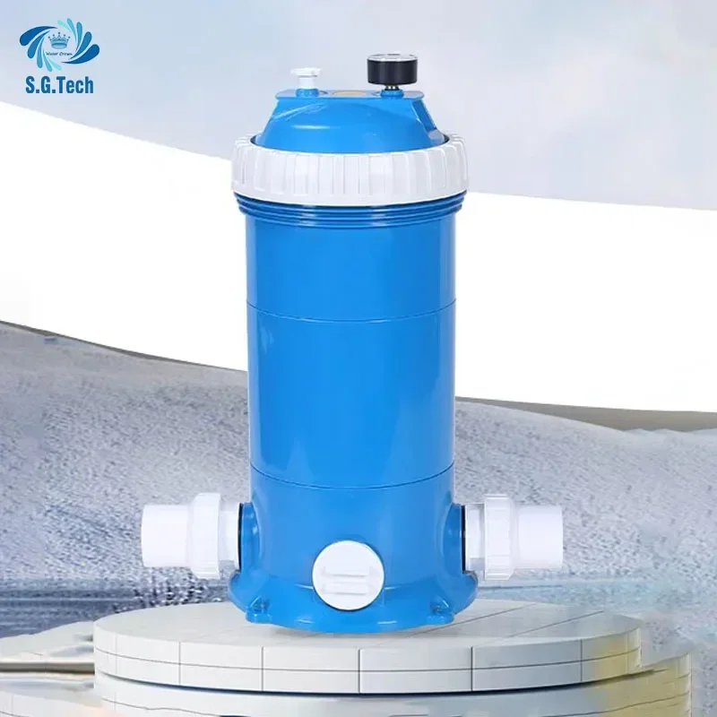 Cartucho de filtro de piscina limpador de piscina coroa de água tanque de filtro de areia industrial diâmetro 225mm