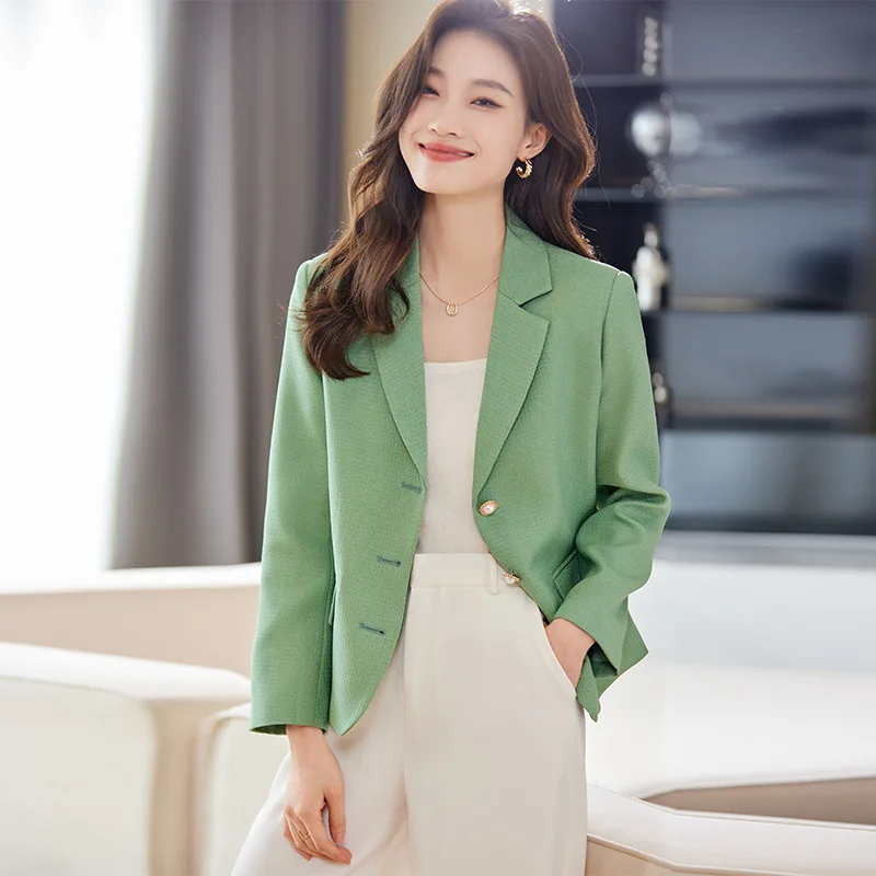 

Autumn Winter Formal Blazers Femininos for Women Business Work Wear Professional Uniform Styles Outwear Tops Clothes Overcoat