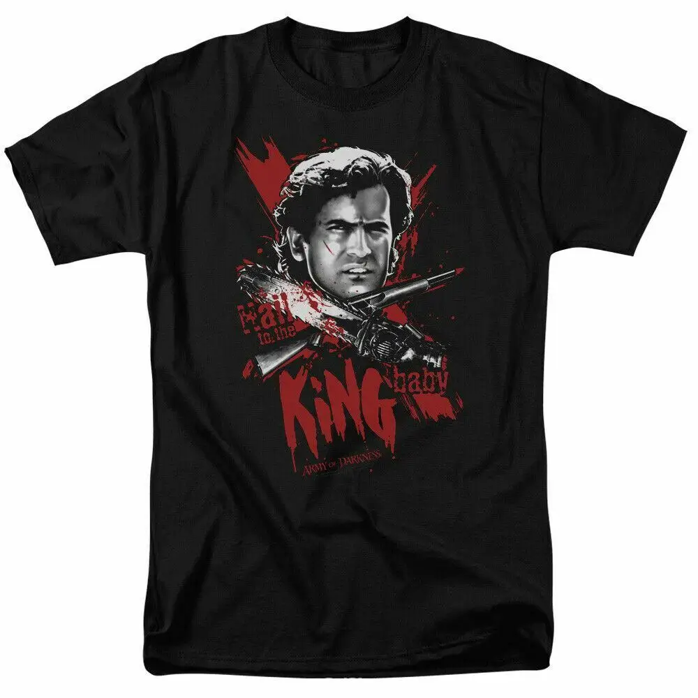 

Army of Darkness Hail To The King T Shirt Mens Licensed Retro Movie Tee Black