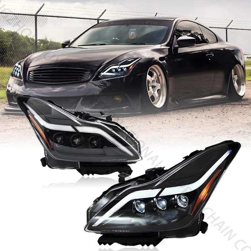 

SINDAR Auto LED Headlights Assembly for Infiniti G20 G37 2008-2015 Sports GTR Coupe Sports Car Modification Head Lamp New