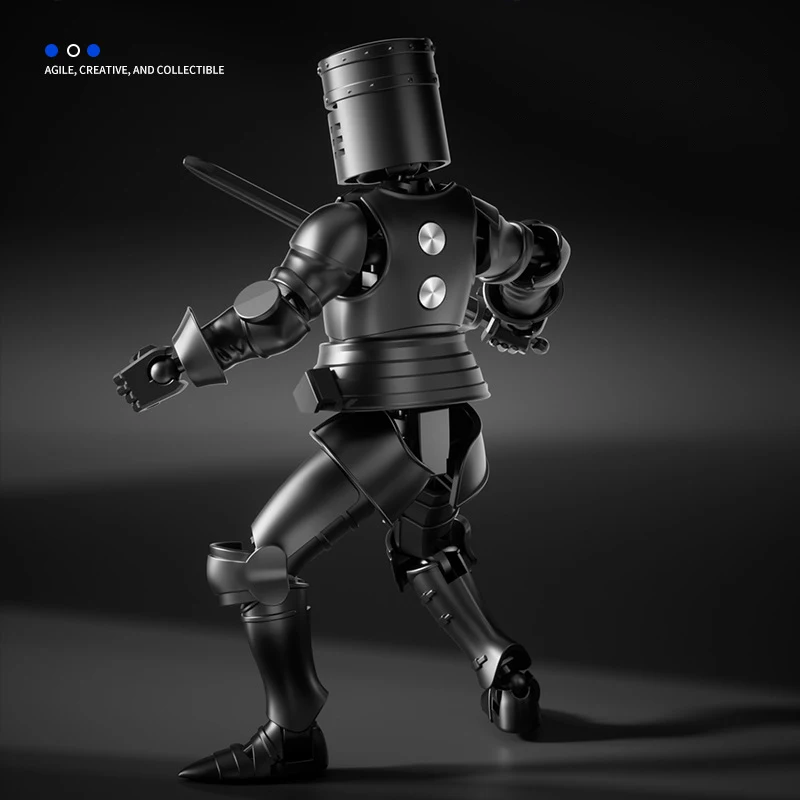 Mittelalter liche Soldaten puppe Modell der fünften Generation 3d gedruckt mehrteilige Action figur pädagogische Montage puppe Spielzeug Geschenk