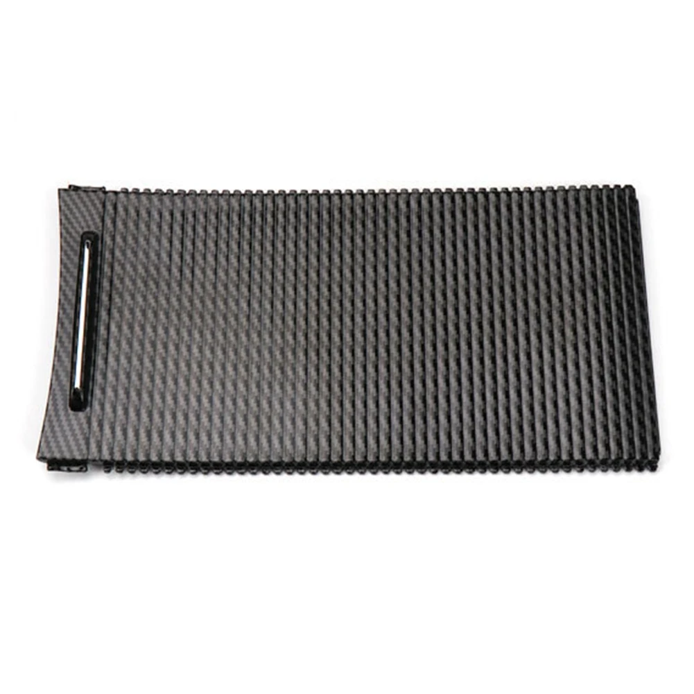 

Car Carbon Fiber Centre Console Water Cup Holder Slide Zipper Roller Curtain Blind Cover for Buick Lacrosse