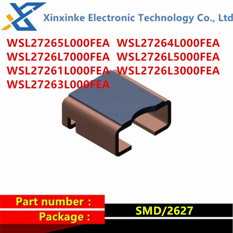 WSL2726 2726 3W 75PPM 1% 5M 0.004R 0.001R 0.003R 0.7MΩ 0.0005ohms Current Sense Resistors SMD 3watt Power Metal Strip Resistors