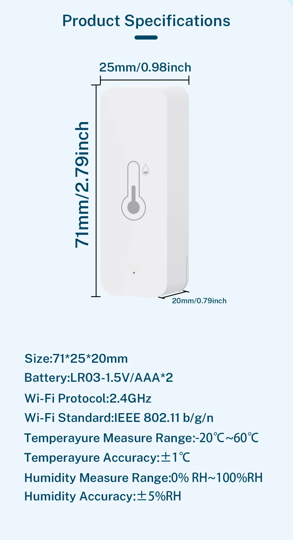 Intelligenter Zigbee 3.0 Temperatur- und Feuchtigkeitssensor, Smart-Thermometer-Hygrometer, Echtzeit-App-Fernalarm für Tuya 2MQTT Alexa Google – Detail 14
