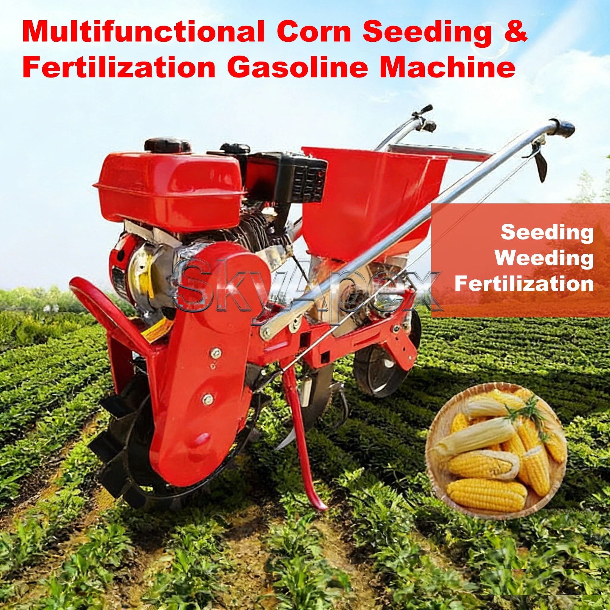 Handheld Corn Soybean Planter Manual Seeding Fertilizer Integrated Machine Farm Garden Crop Planting Tool For Farmland Field Use