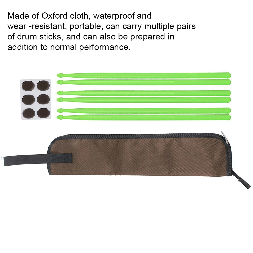 Nylon Portable Drumsticks With Impact Resistance Tight Fit Pressure Resistance Drums Accessories