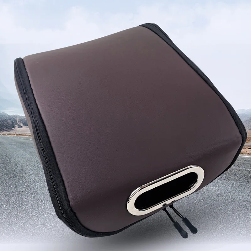 PVC Leather Car Shoe Storage Box Large Capacity Space Saving With Silent Zipper Trunk Seat Storage Auto Accessory