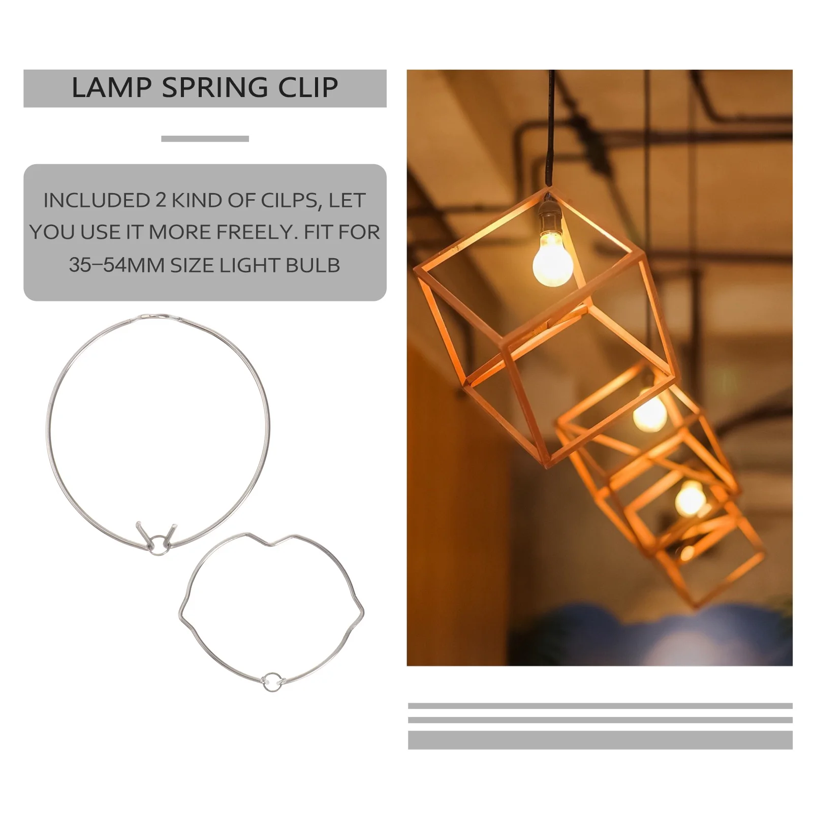 

20pcs Downlight Spotlight Clip Metal Bulb Holder 35-54Mm Spring Fixing Ring For Led Halogen Lamps Durable Tool Parts
