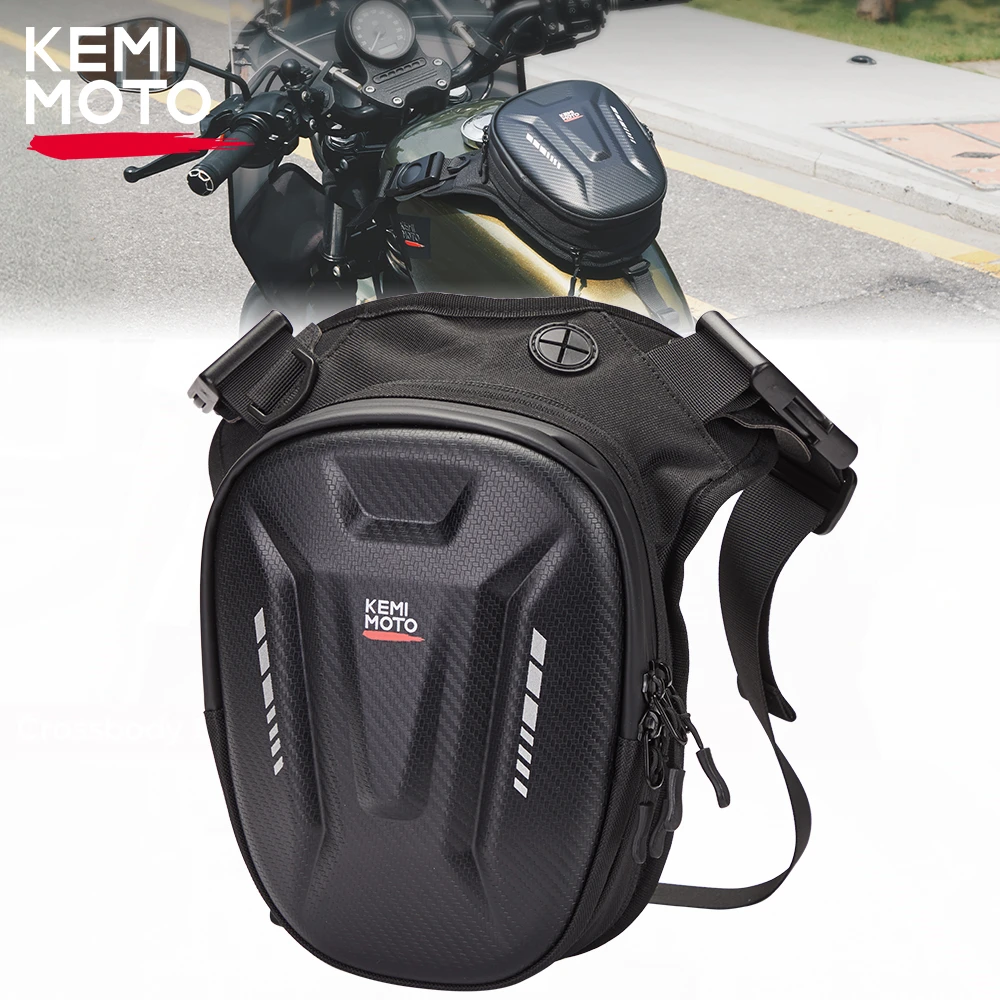 Motorcycle Fuel Tank Bag Universal Waterproof Multifunction Leg Bag Magnetic Oil Fuel Tank Tool Shoulder Bag Moto Accessories