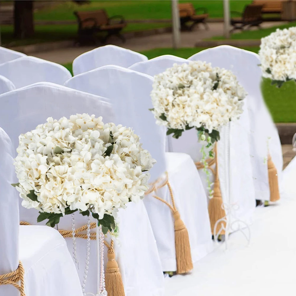 

10Pcs Silk Artificial Flowers Hot Sales Hydrangea Wedding Bridal Bouquet Home Room Garden Yard Arch Festival Diy Gift Box Decora