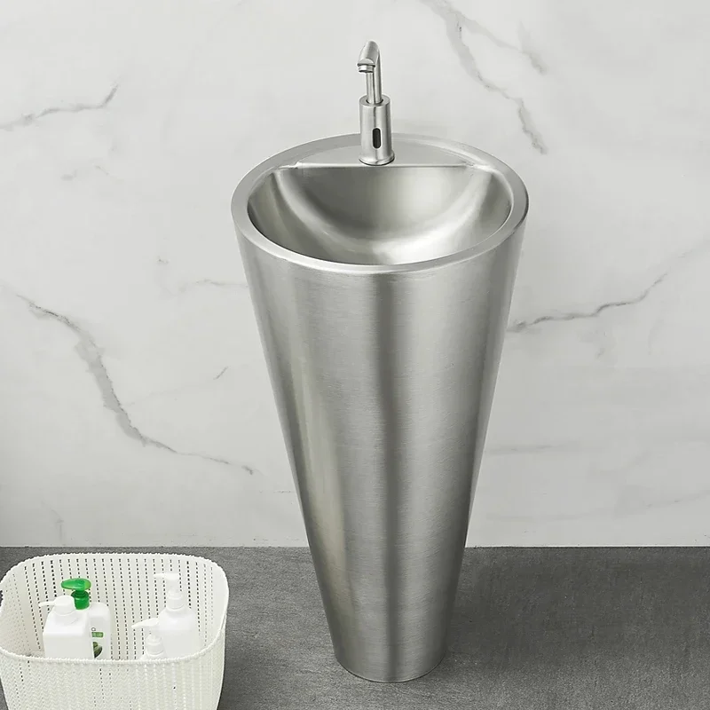 

Умывальник от пола до потолка из нержавеющей стали KTV