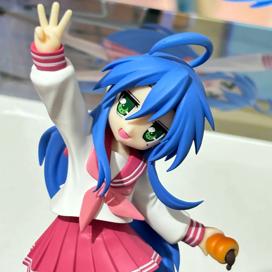 Original 17cm Lucky Star Izumi Konata Trio-Try-iT Figur Actionfigur Spielzeug PVC-Modell Sammlerstück Anime Figurine Puppe Geschenk