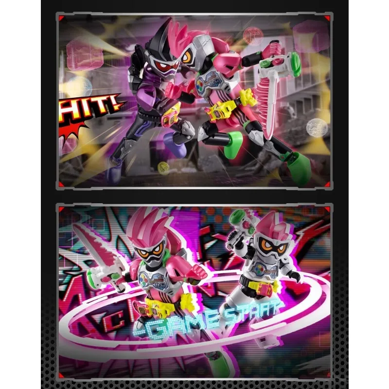 BLOKS GROUP ของแท้ Kamen Rider Action อะนิเมะ MASKED RIDER RYUKI EX-AID GENM ประกอบของเล่นสําหรับของขวัญเด็กรุ่นสะสม