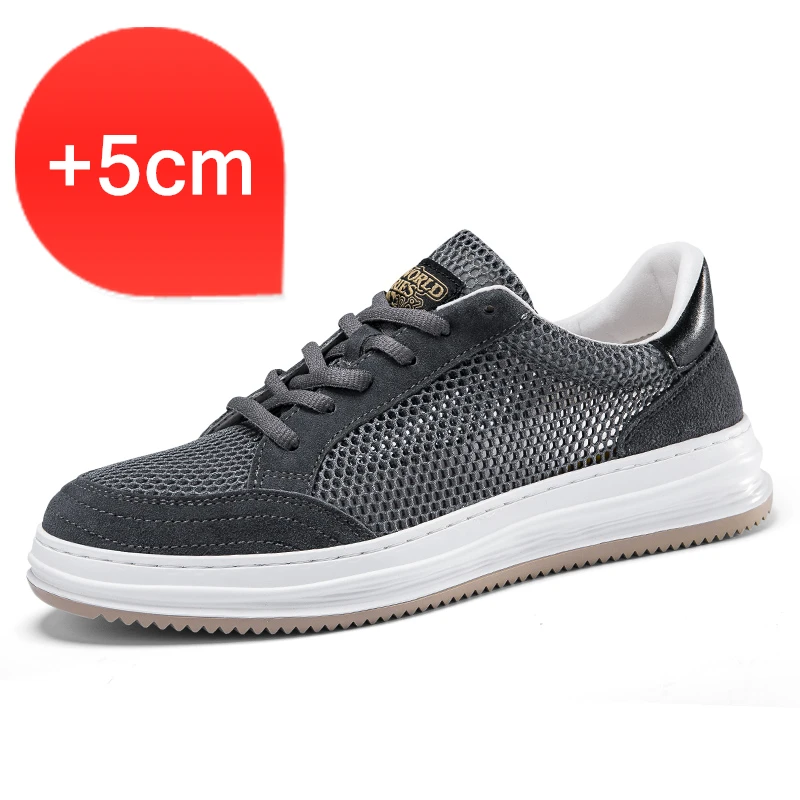 

Summer Height Increasing Shoes for Men Increase Shoes Men Elevator Shoes Breathable Massage Non Slip Sneakers Tênis Masculino