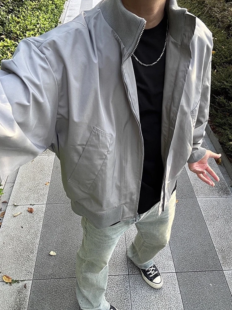 

American Sle Bomber Jaet Мужской ор Бейсбол orm Футболкозащитный летный костюм с воротником-стойкой Молодежный повседневный костюм из полиэфирного волокна