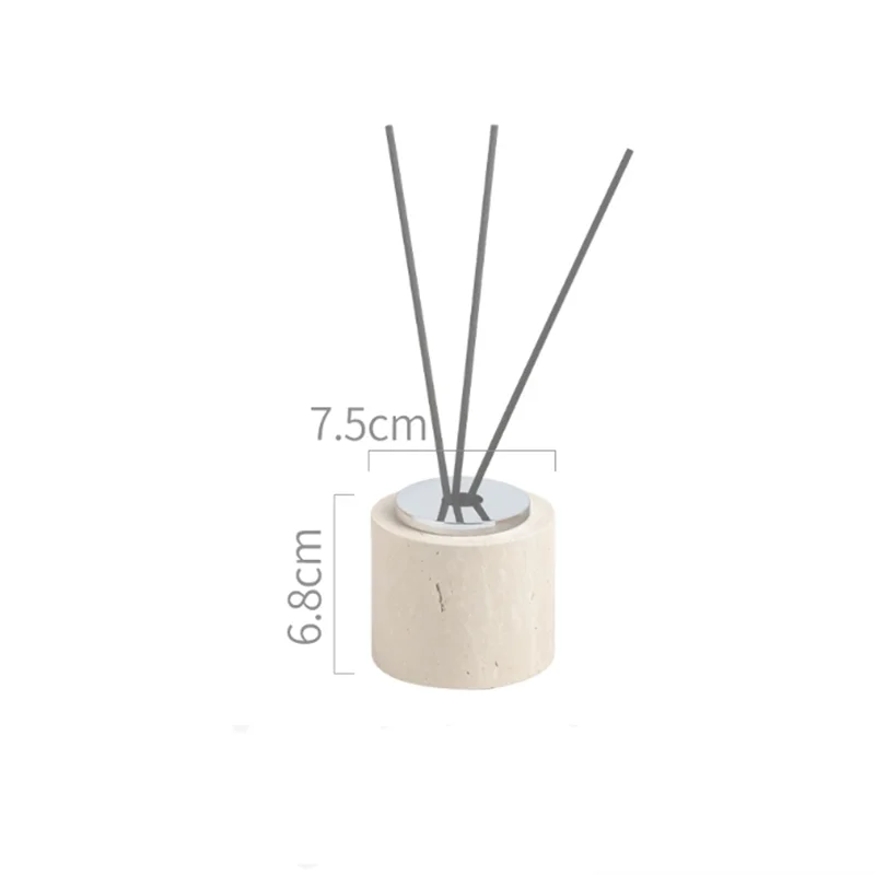 European Style Simple Natural Marble Aromatherapy Bottle Living Room Hotel Room Bathroom Diffuser Diffuser Stick Home Decoration