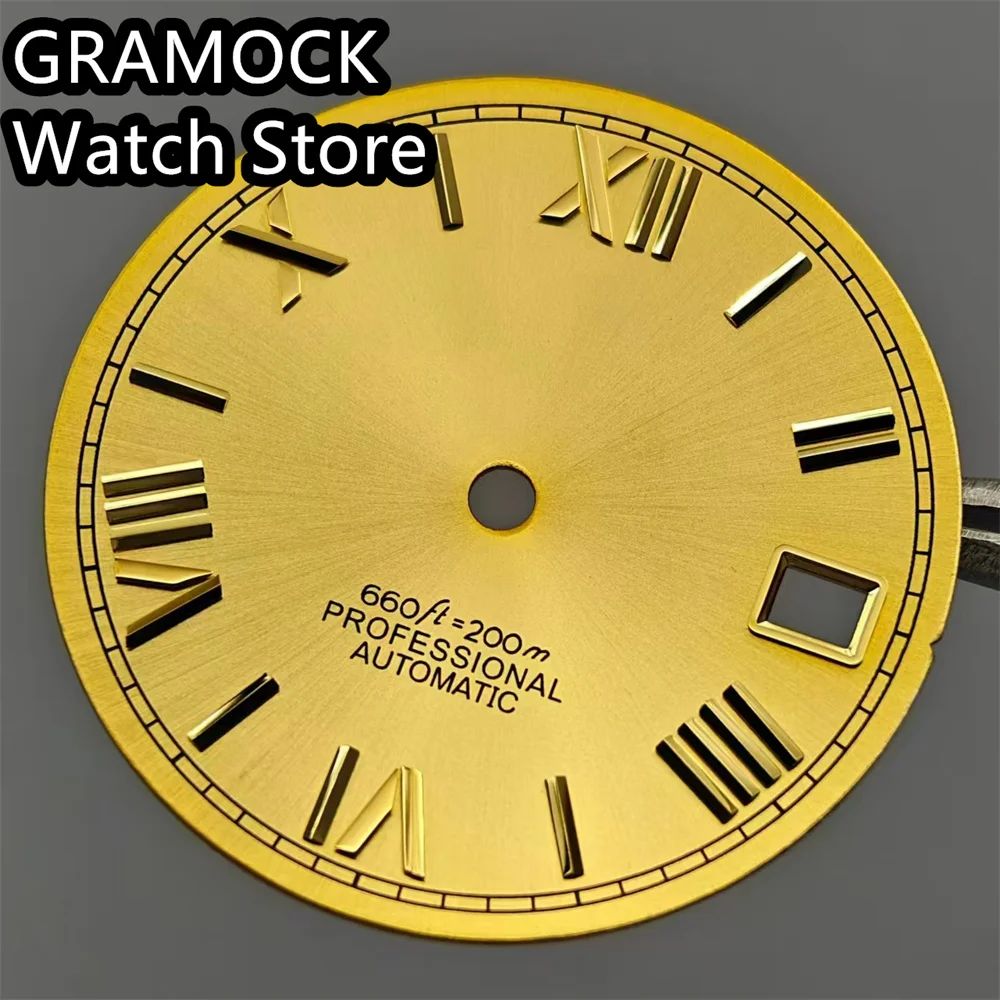 إكسسوارات ساعة جراموك للحركة ، قرص مؤشر روماني ، أدوات إصلاح ، 29 ، أسود ، أبيض ، ذهبي ، أحمر ، أزرق ، NH35 ، NH36