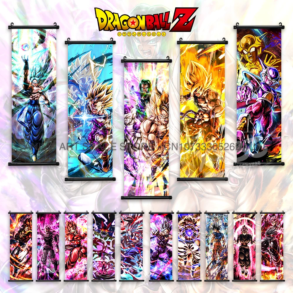 Dragon Ball Z Hanging Painting Anime Decorative Picture Vegeta Poster Computer Room Decoration Goku Kawaii Warm Blood Wall Art