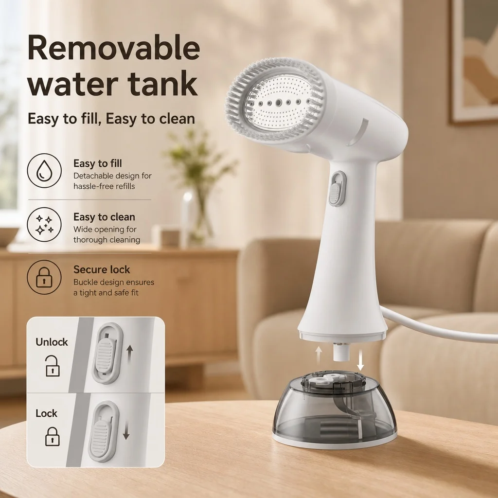 Handheld Garment Steamer Home Electric Steam Cleaner Portable Foldable Mite Removal Flat Ironing Machine