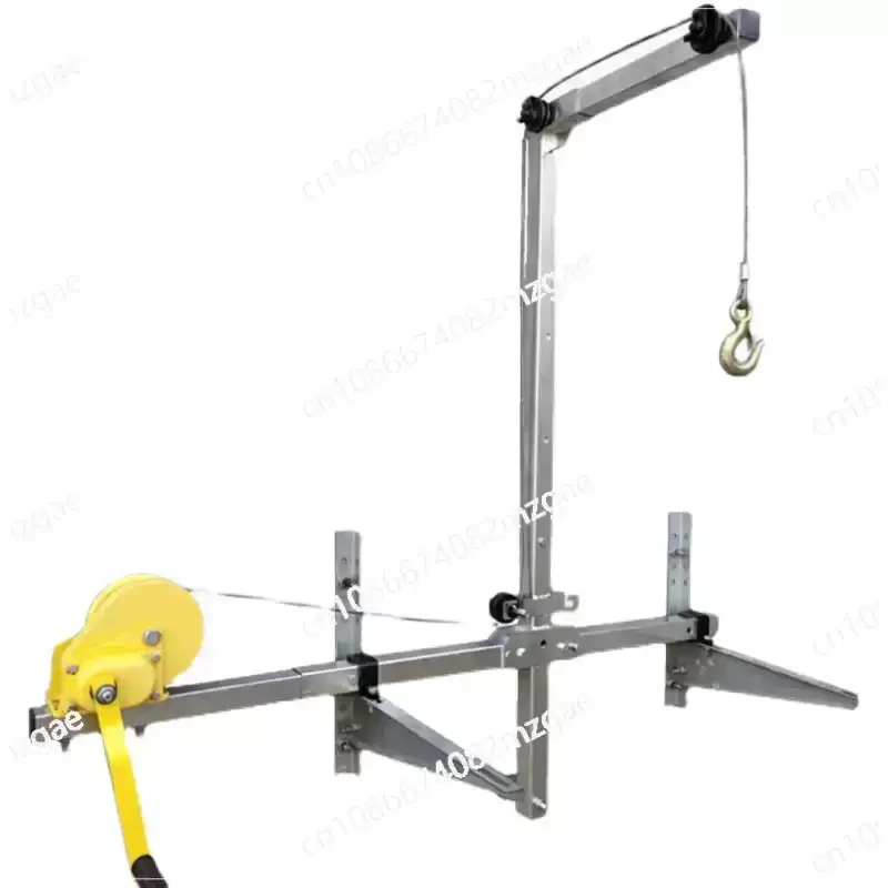 10/15M Outside Installation Lifting Tool Crane Air Conditioning Folding Self-locking Manual Winch Assembly Air Conditioner