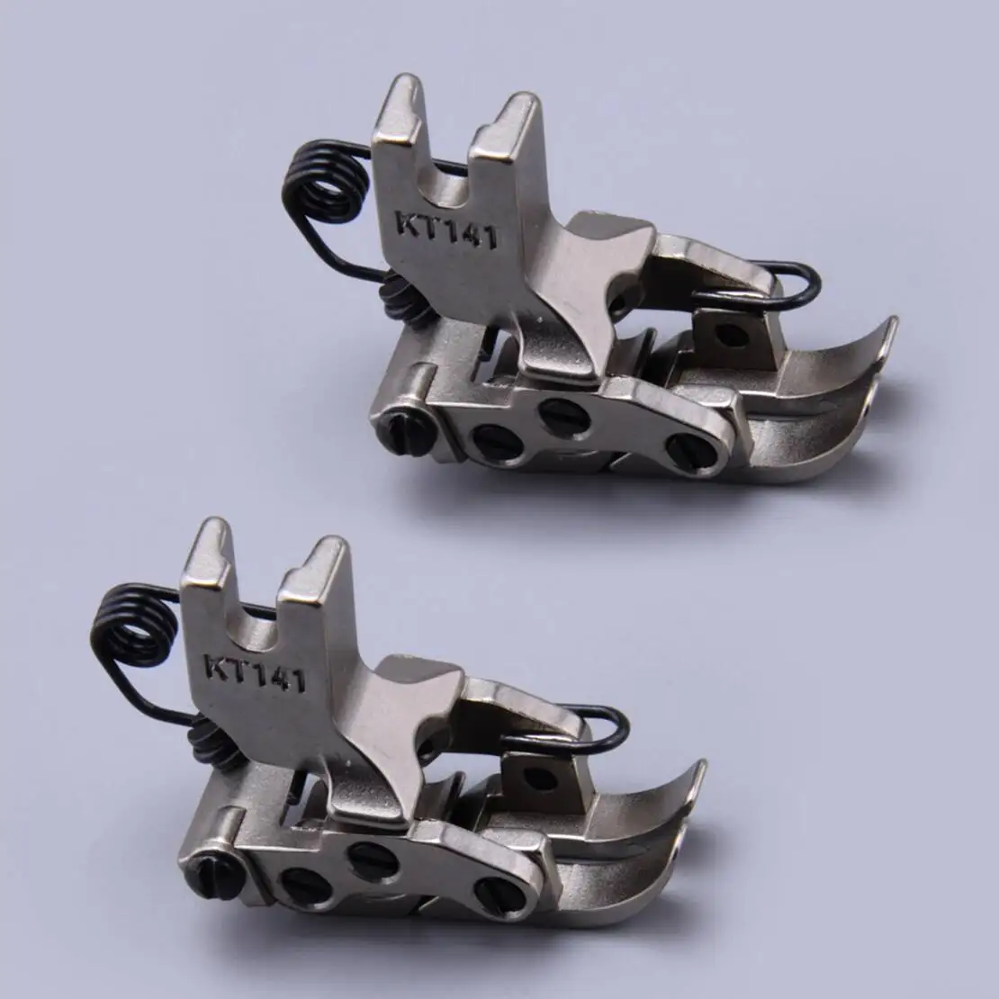 2Pcs Front Rear Interactive Tank Presser Foot KT141 Fit for Janome 1600P 1600P-DBX 1600P-QC HD9 HD9BE Juki TL-18QVP TL-2010Q