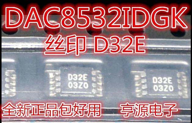 

5PCS New Original DAC8532 DAC8532IDGKR DAC8532IDGKT D32E MSOP-8