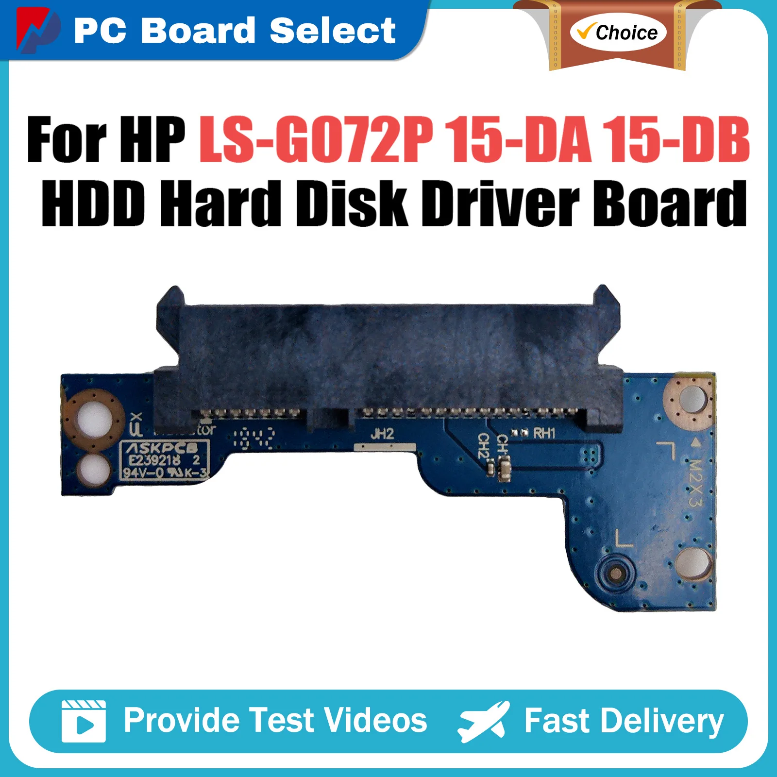 

EPK52 LS-G072P NBX0002CB00 For HP 250 255 G7 15-DA 15-DB HDD Hard Disk Driver Board with Cable 100% Tested