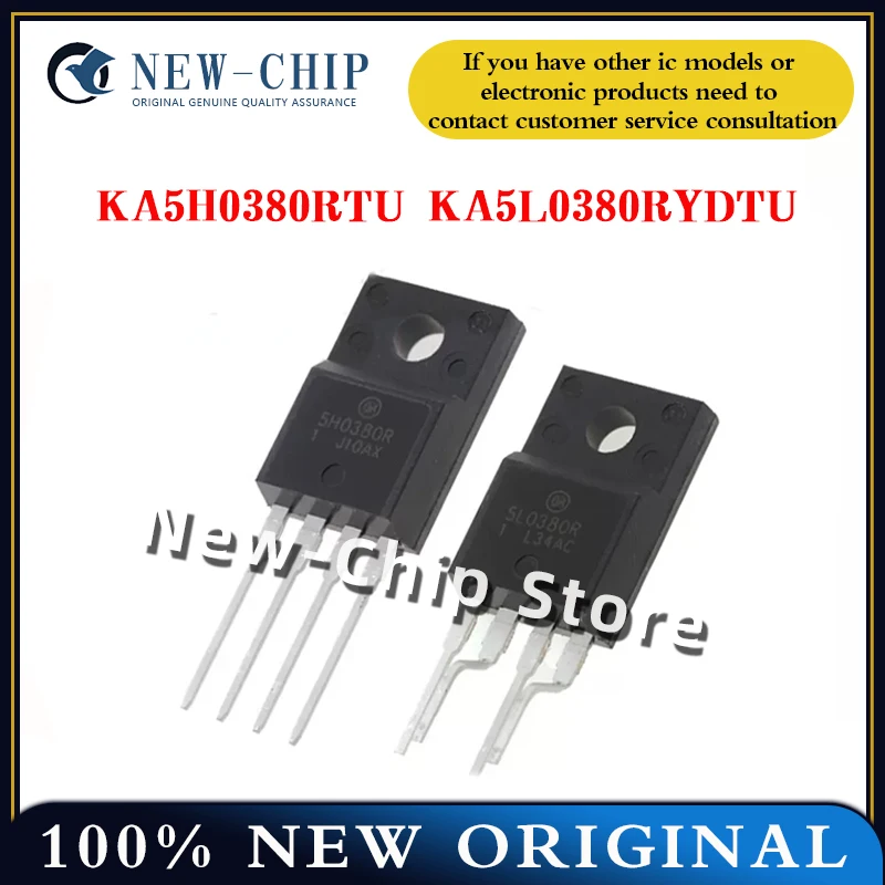 

5PCS-100PCS/LOT KA5H0380RTU（Straight foot）5H0380R KA5L0380RYDTU（Bent foot ）5L0380R TO-220F-4 Intelligent power management chip