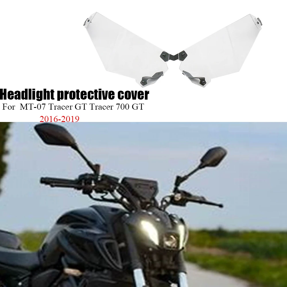 

MT-07 Motorcycle Cover Headlamp Protectors For Yamaha MT-07 Tracer GT Tracer 700 GT 2016-2019 2018 Headlight Guard Protector