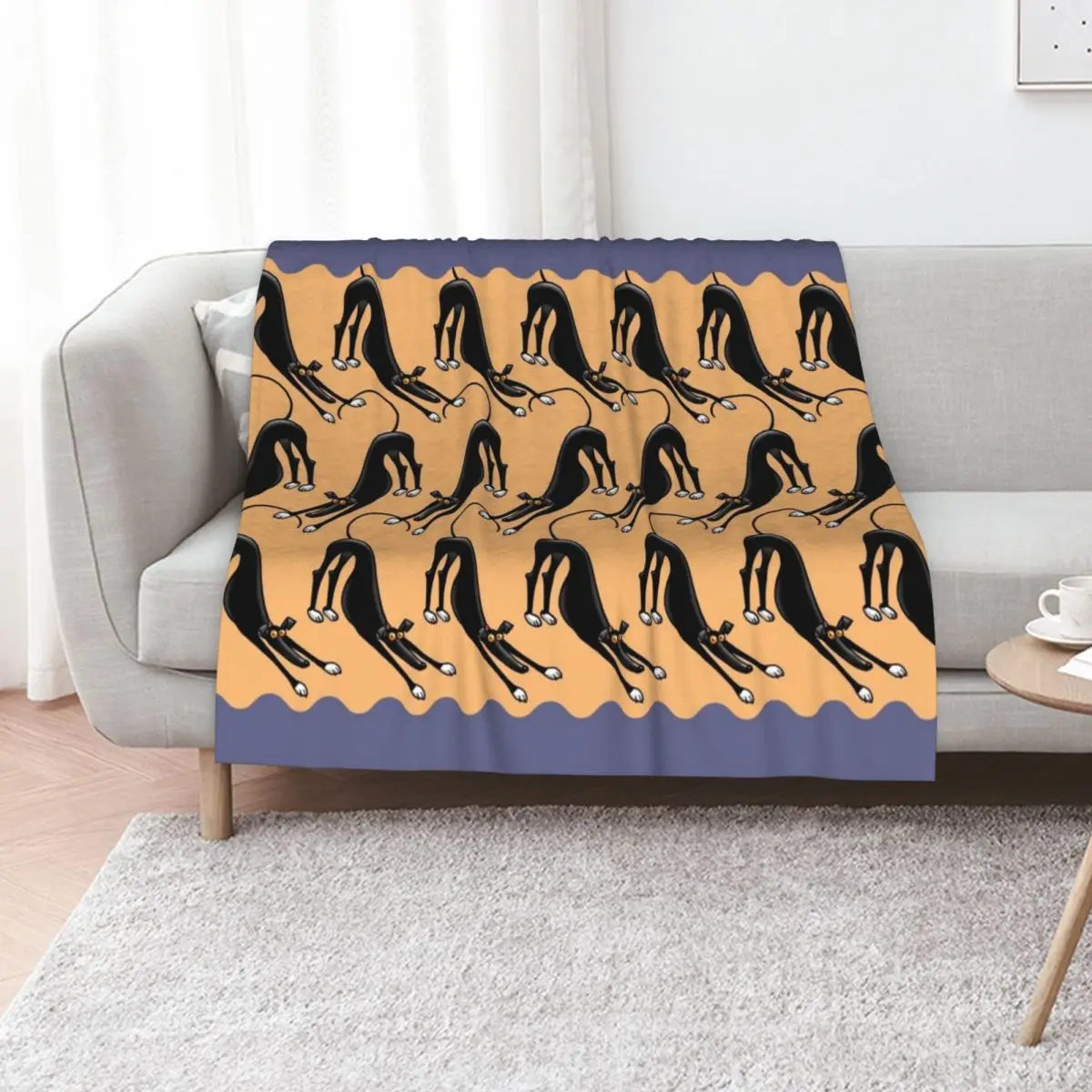 Bowdown Hound Throw Blanket bed plaid blankets ands Warm Soft Beds heavy to sleep manga Blankets