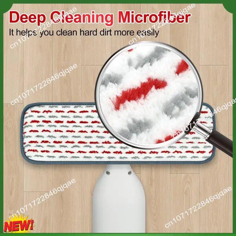 Paquete de 4 almohadillas gruesas para fregona A48I, compatibles con Swiffer, recambios de almohadillas de repuesto para fregona eléctrica Swiffer Spray Power Mop, reemplazo de almohadillas húmedas