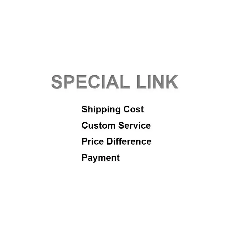 Speciale link voor verzendkosten Aangepaste service Prijsverschil Betaling