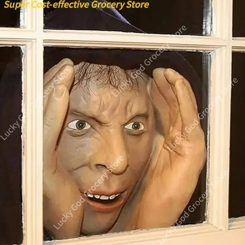 مخيف غريب هالوين الديكور مهرج نافذة داخلية وخارجية لخوف الحفلات مخيف البلاستيكية ورق حائط مزخرف ملصق