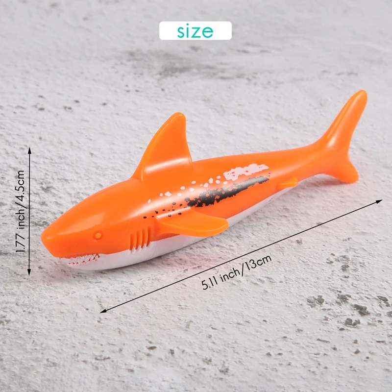 4 PCS Children's Swimming Toy Shark Shape Dive Toy Water Game Toy Game Diving Toy Pool Glide Shark Throw Torpedo Toy