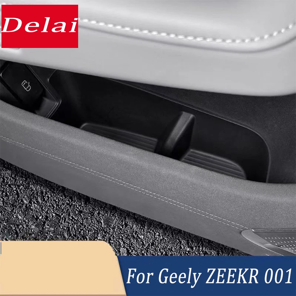 

For GEELY New Zeekr 001 24-25 Restyling Car Door Storage Box Front Rear Car Door Storage Box Interior TPE Storage BoxAccessories