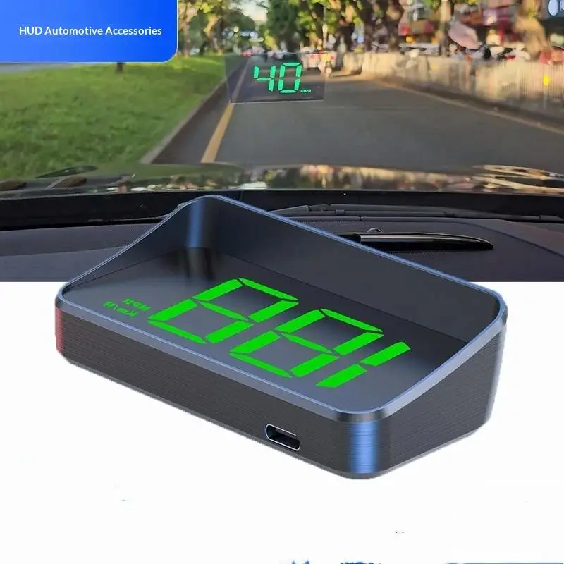 M2 HD Car Head Up Display GPS Speedometer KMH Digital HUD Windshield Projector for Novice Drivers