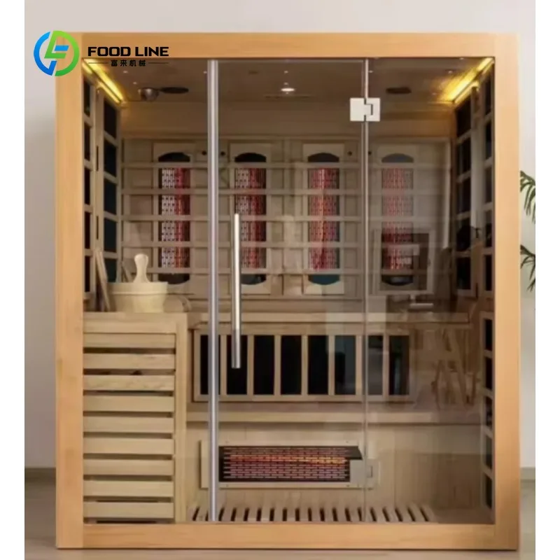 Customized Hot Sale Traditional Sauna Far Infrared Light Portable Ice Bath 4 Person Full Spectrum Indoor Sauna Mini Sauna