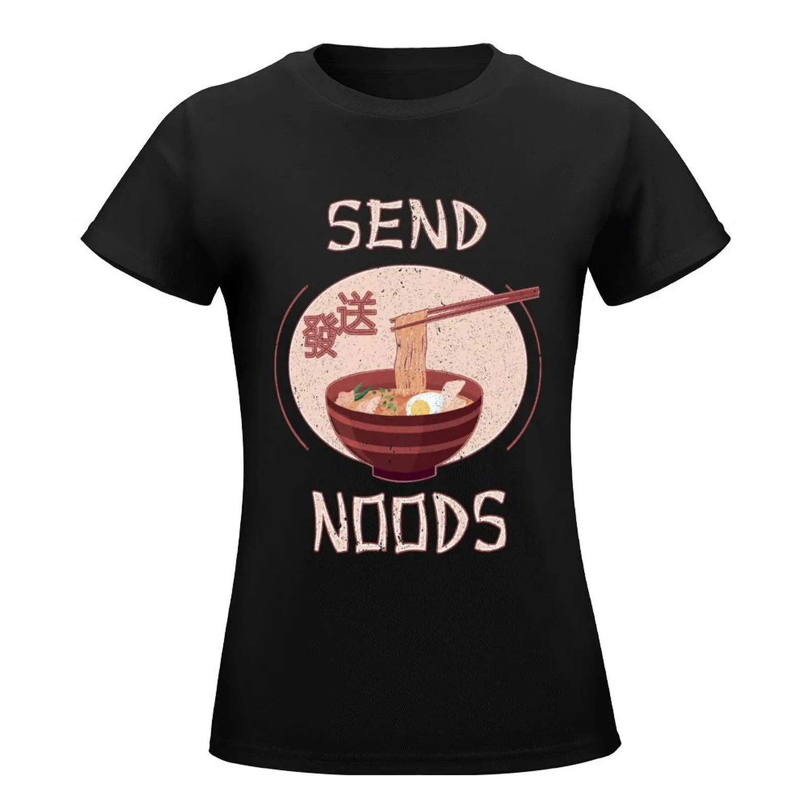 Send Noods Noodles T-Shirt lady clothes graphics shirts graphic tees Summer Women's clothing