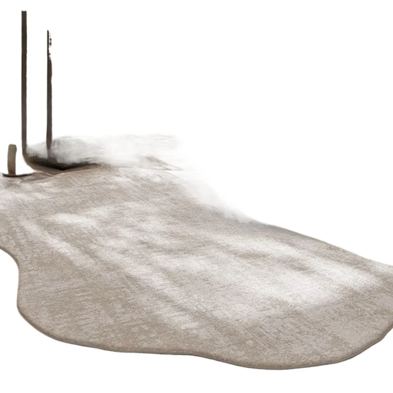 Retro carpet, new leave-in wiping wabi-sabi cream wind sofa coffee table irregular floor mat in the living room
