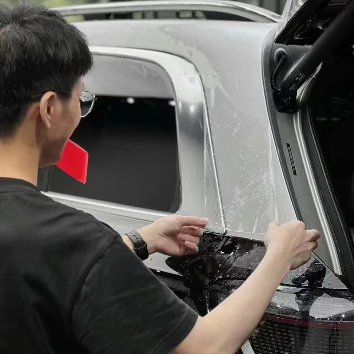 Hydrophobicity Car PPF 15*1.52m Roll Self Healing Gloss Black Matte TPU Anti Scratch Car Paint Film