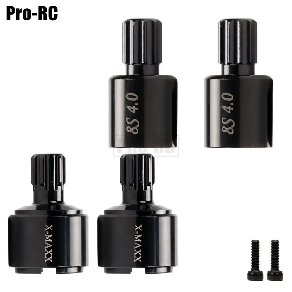 2 Stuks Gehard Staal Drive Cup 7754X Set Voor of Achter voor 1/5 Traxxas X-Maxx XMAXX 8S 77086-4 Rc Monster Truck Auto Upgrade Deel