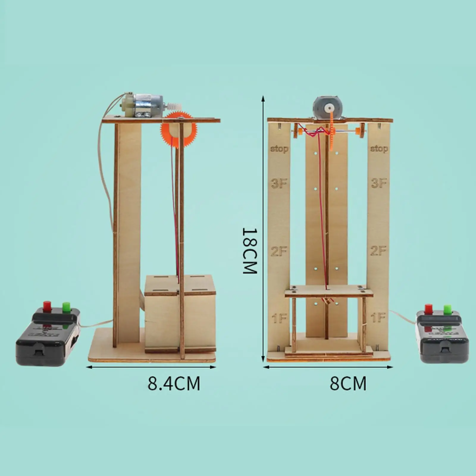 Bausätze aus Holz, glatte, motorisierte Bausätze, wissenschaftlicher Experimentierschaft