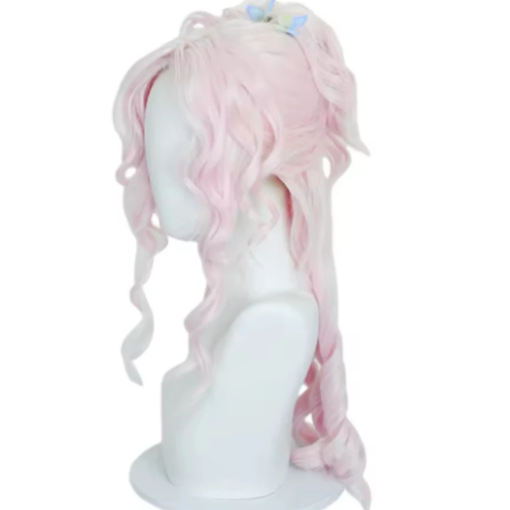 วิกผมตัวละครเอนิด ซินแคลร์ วิกผมสีชมพูแบบคลิปติดผมครึ่งหางม้า เหมาะสำหรับผู้หญิง สาวๆ ใช้ในงานปาร์ตี้ฮาโลวีน ชุดแฟนซี และเป็นเครื่องประดับ